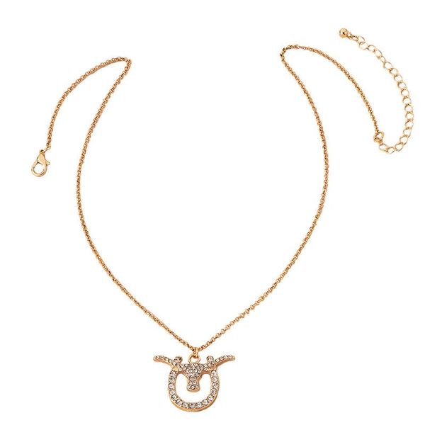 

2021 ins gold chain longhorn ox bull head western america choker pendant necklaces trendy korean fashion women party jewelry, Silver