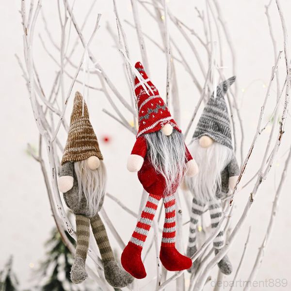 

ornament knitted plush gnome doll christmas wall hanging pendant holiday decor gift tree decorations dhd2989