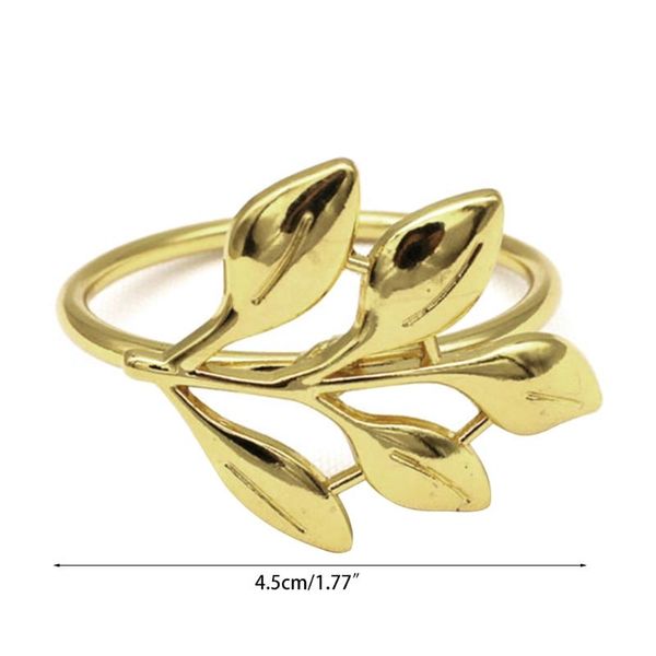 

napkin rings rings, gold leaf holders buckles for wedding, thanks 50jd