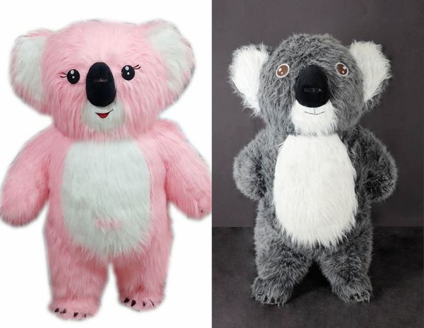 

2m high inflatable koala mascot for theme park opening ceremony carnival outfits for party custom mascots, Red;yellow
