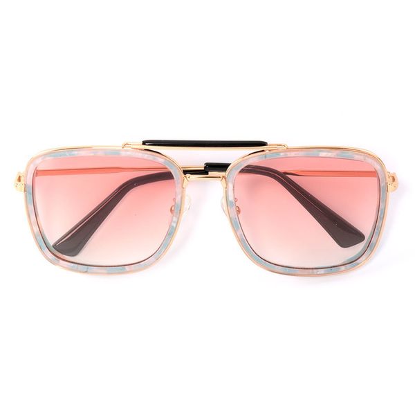 

retro pink sunglasses women with rectangle lens fashion design customized