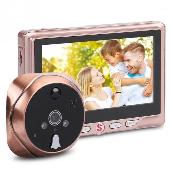 

4.3 inch lcd peephole message-function camera doorbell electronic motion detection viewer1