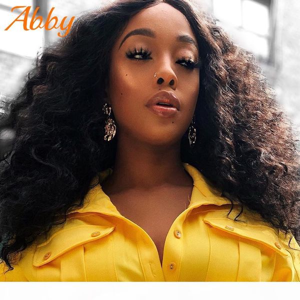 

кудрявые человеческие волосы парик парик кружевной части парики для женщин 180% плотность перуанские дешевые закрытие парик 18 "remy волосы, Black