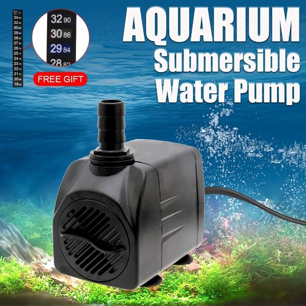 Senzeal Ultra-Silenzioso Acquario Pompa Sommersa Pompa Sommersa 3W/5W/10W/15W/25W Fish Tank Pompa Acquario Stagno Fontana PompaAccessori Y200922