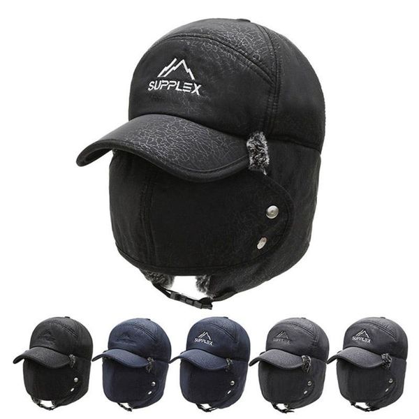 

cycling caps & masks baseball cap ski fishing warm windproof comfortable hat outdoor sports hiking cover face ear camping headwear, Black