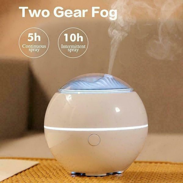

air atomizer essential oil diffuser wood grain night light aroma humidifier g7y3