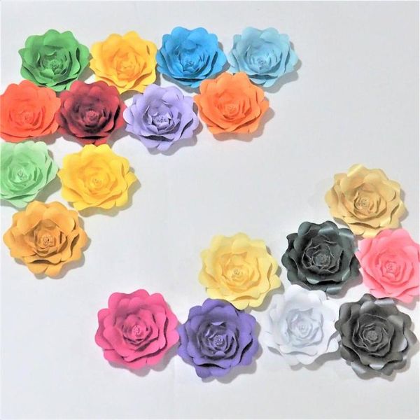 

decorative flowers & wreaths 2021 set of 19 giant paper for showcase wedding backdrops decor props flores artificiais para decora o bridal s