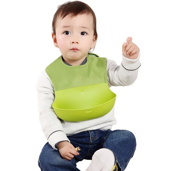 

2721cm baby bib детские дети едят карман водонепроницаемый силиконовый ребенок слюна полотенце материнской и младенческой принадлежности yyt