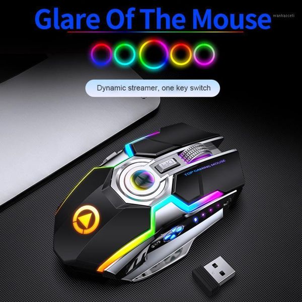 

wireless mouse gaming silent laser optical 2.4ghz game usb rechargeable lap