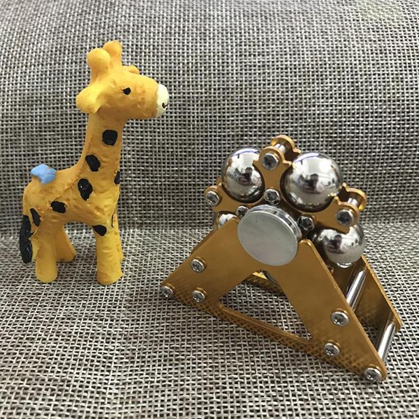 

1pc metal five bead ferris wheel fingertip gyroscope stainless steel ball bracket finger gyro stress fidget spinner h sqcpzj