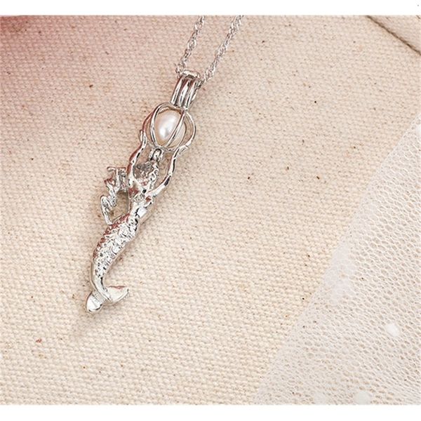 

factorypearl no natural pearl+cage love pendant mix + design oyster hollow locket clavicle chain necklace