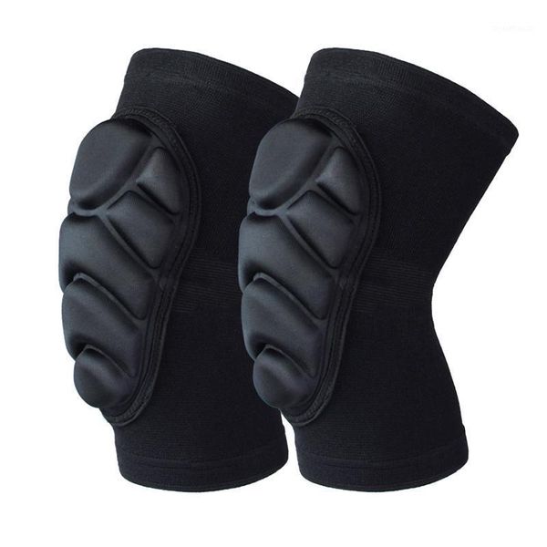 

one pair thickened eva pad roller skating protection skiing and skating knee protection knee joint protective equipment thicken1, Black;gray