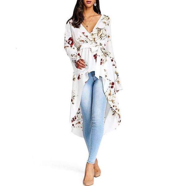 

sleeve irregular print v-neck lace long up bow dress beach skirt, Black;gray