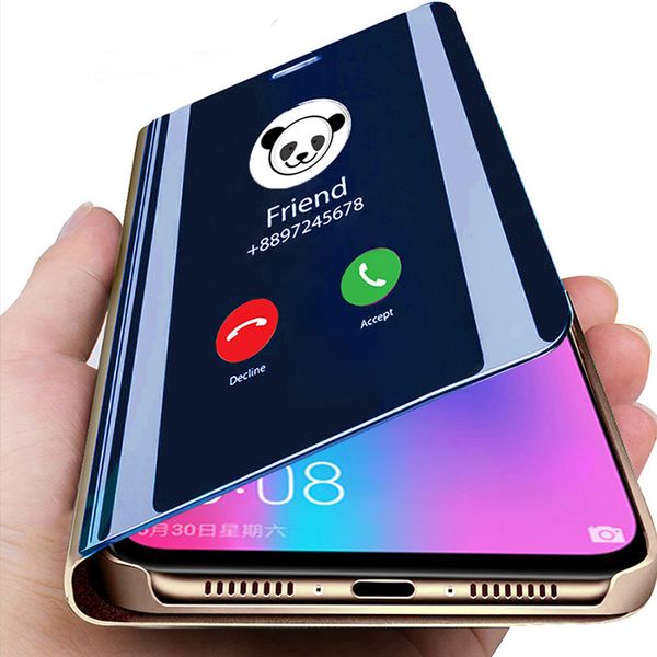 

luxury smart mirror flip case for iphone 11 12 pro mini xr xs max phone cases for iphone 6 6s 7 8 plus se 2020 cover