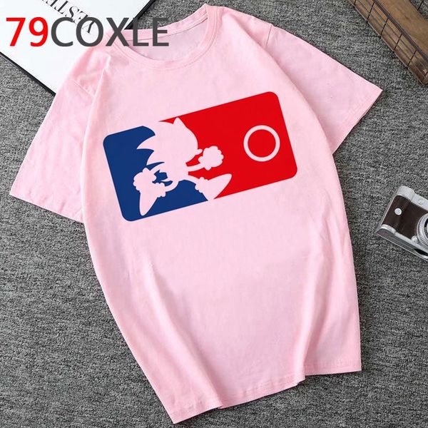 

мультфильм sonic hedgehog летняя футболка мужчины унисекс мода смешные печатные футболка повседневная звукая колотная футболка графические т, White