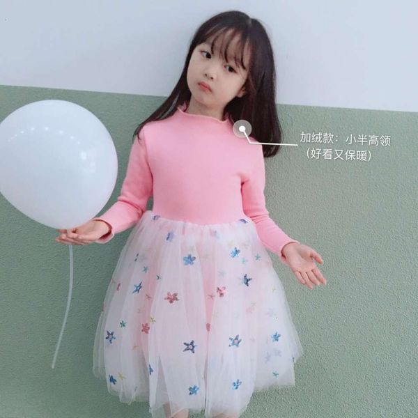 

embroidered 2020 spring and autumn winter girls' long sve shawl drs baby girl princs skirt crr7pp83, Red;yellow