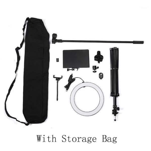 

flash heads 8pcs/sets led ring light fill phone camera lamp with tripod bluetooth remote for makeup youtube live broadcast1