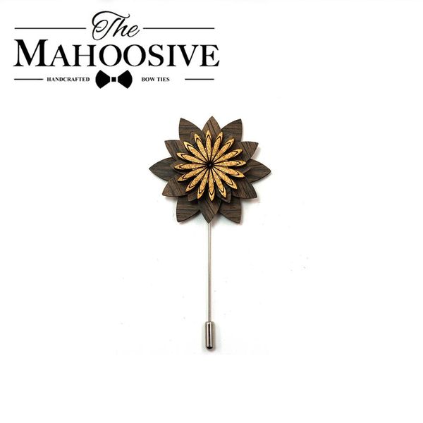 

black white lapel flower shape man lapel pin brooches pins fine gift for men brooches collar party engagement jewelry q wmtglj, Black;gray