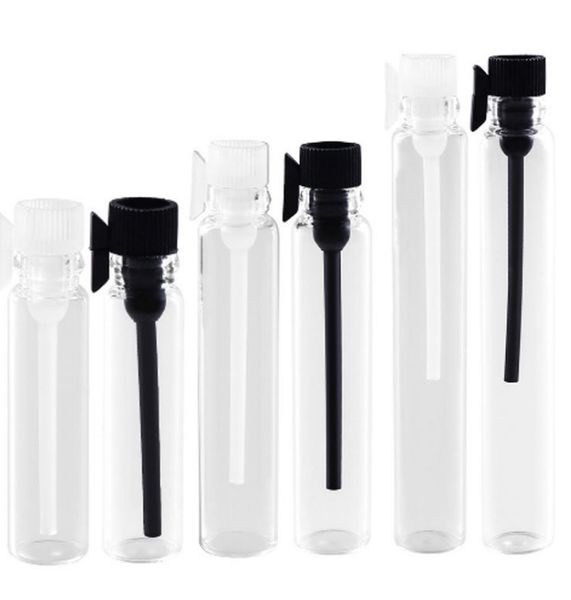 2022 nuove fiale di vetro vuote per campioni di profumo/colonia da 0,5 ml con contagocce campionatori bottiglia trasparente per oli essenziali aromaterapia