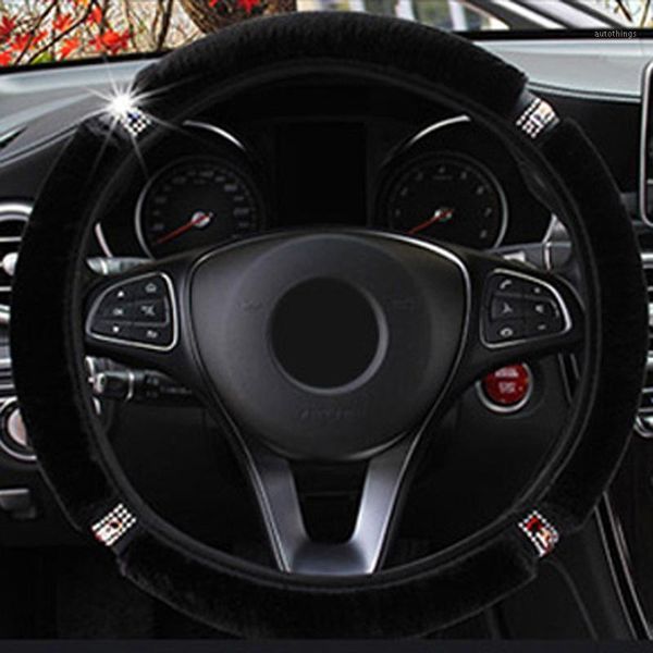 

auto steering wheel cover warm soft car interior protector accessories1