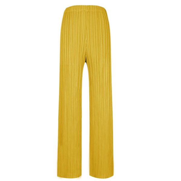 

women's pants & capris summer joggers women fall 2021 casual miyake pleats plus size gaucho stretch trousers straight high waist 4001, Black;white
