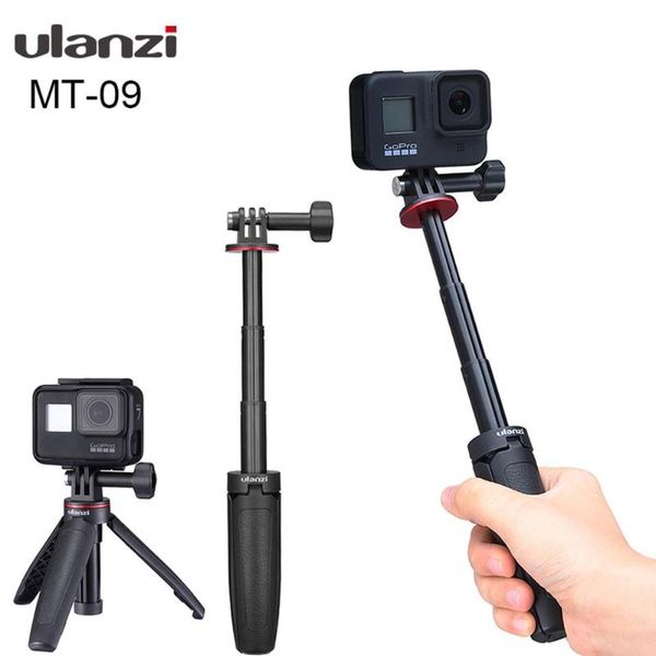 

ulanzi mt-09 extendable vlog hero 9 8 7 6 5 4 black sjcam action cameras