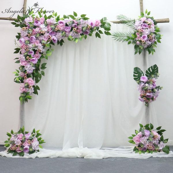 

decorative flowers & wreaths customize artificial flower centerpieces ball row garland wreath decor home curtain wedding road lead corner wa