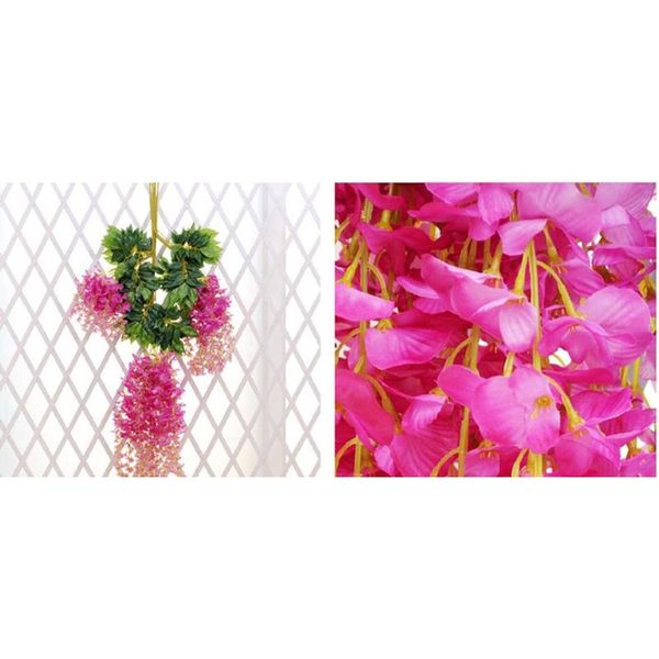 

1.1 meter long elegant artificial silk flower wisteria vine rattan for wedding centerpieces decorations bouquet garlan jllgmf eatout