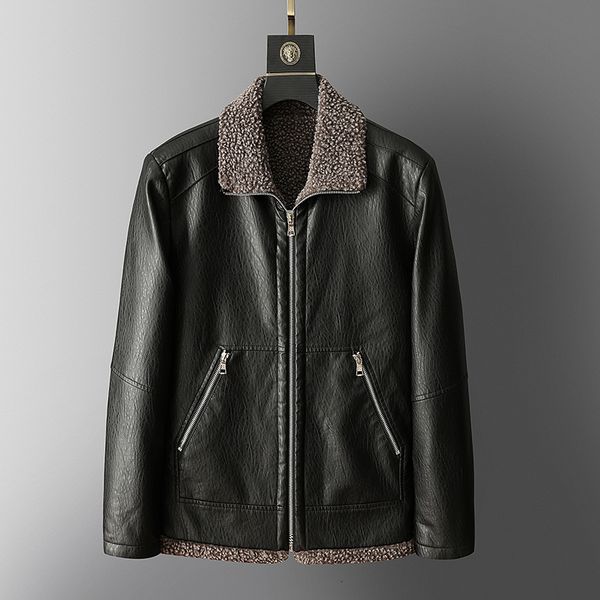 

deri mont erkek 2021 spring fall men's clothes jacket khmh, Black