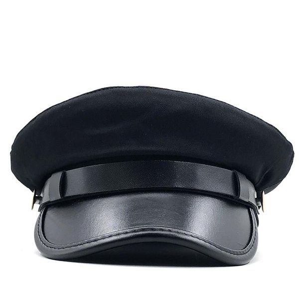 

2020 simple red black flat navy hat cap women men berets street style beret caps brand hats fishing cap wmtxcz, Black;white