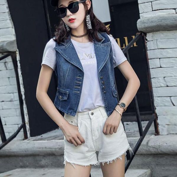 

classic vintage jeans vest women slim fit waistcoat spring summer denim vest female sleeveless fashion jacket for ladies 1, Black;white