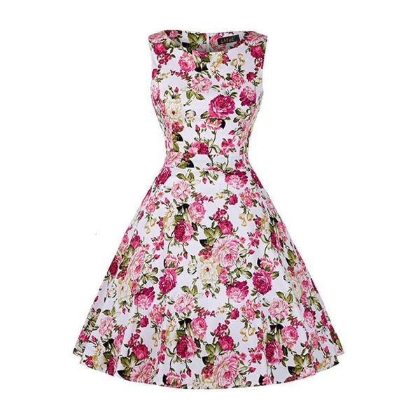 

hepburn slim new print 50s skirt dress, Black;gray