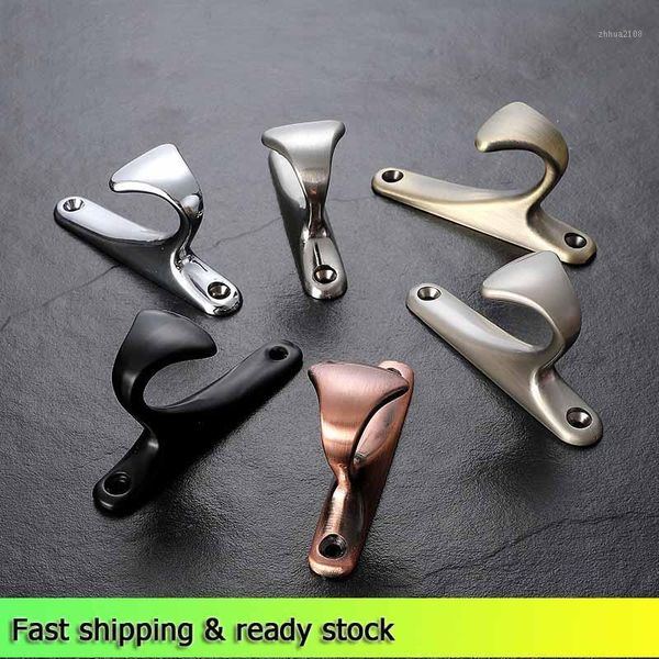 

2pcs zinc alloy wall door hanger vintage retro clothing hook hat coat clothes towel organizer1