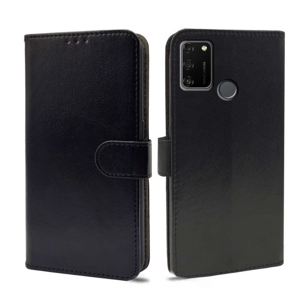

luxury for huawei honor 9a 9c 9s 30 pro 30s case flip leather wallet card slot silicone cover phone