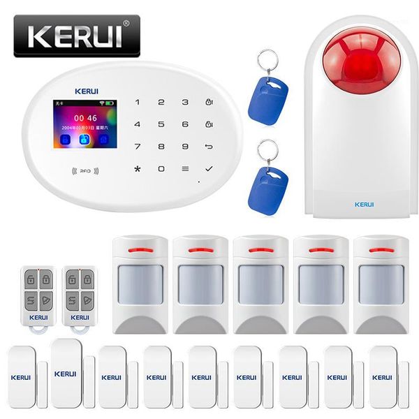 

alarm systems kerui w20 wireless wifi gsm home security burglar system with 80db siren disarm1