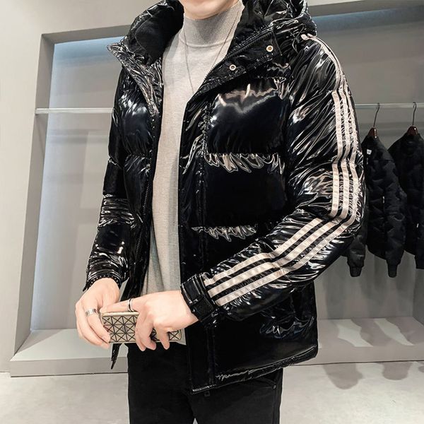 

bright face men's 2021 new winter warm brand down et fashion, Black