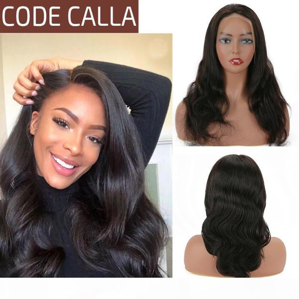 

lace front human hair wigs for women 13*4 lace frontal wig brazilian body wave pre plucked hairline 4x4 closure wig code calla, Black;brown
