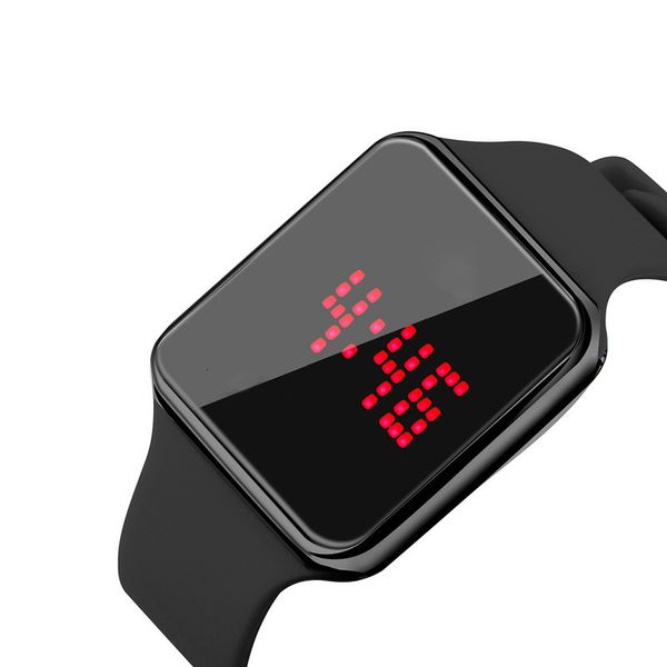 

19 new 145 new silicone watch led touch electronic watch colorful student watch, Silver