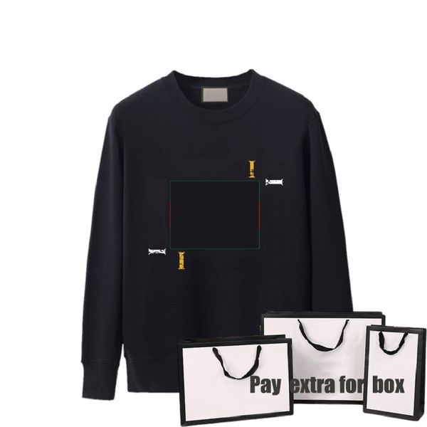 

made in italy mens sweatshirt fashion letters printing pullovers casual womens sweatshirts active hiphop boys hoodies new styles, Black