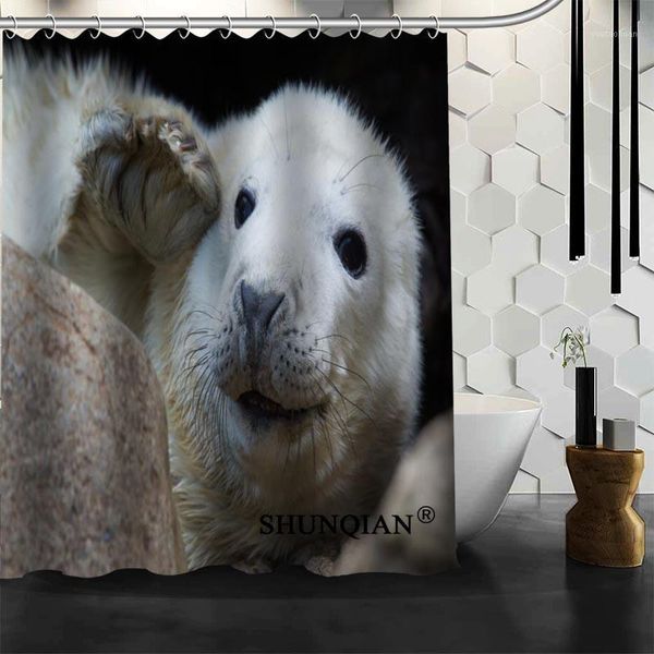 

shower curtains arriva seals curtain polyester fabric printing bathroom waterproof products with hook1