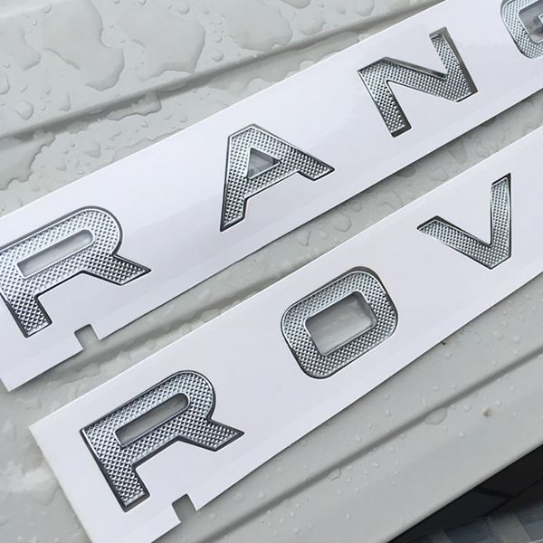 Mektuplar Amblem Rozeti Logosu Range Rover SV Autobiyografi Spor Keşif Evoque Velar Araba Styling Hood Trunk Rozeti Sticker