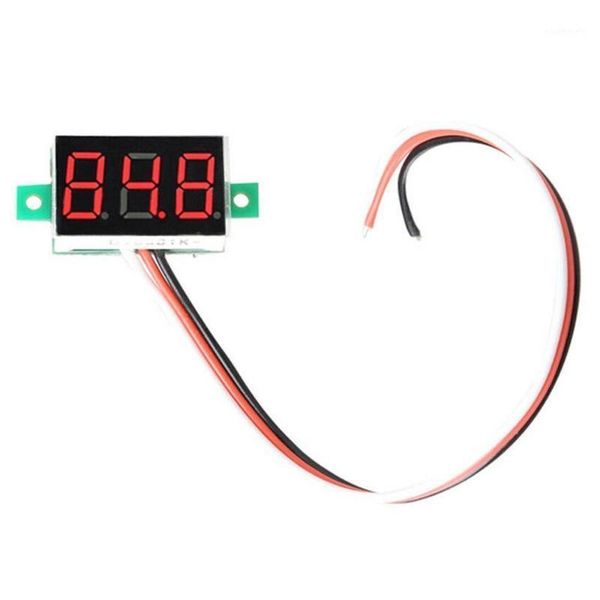 

1pc voltage meter dc led voltmeter 0-30v auto car mobile power 0.36 inch digital motorcycle tester detector 12v red green blue1, Black;white