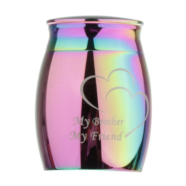 

small keepsake urns for human ashes urns for ashes [stainless steel] memorial ashes holder, bottle height 35mm, Silver