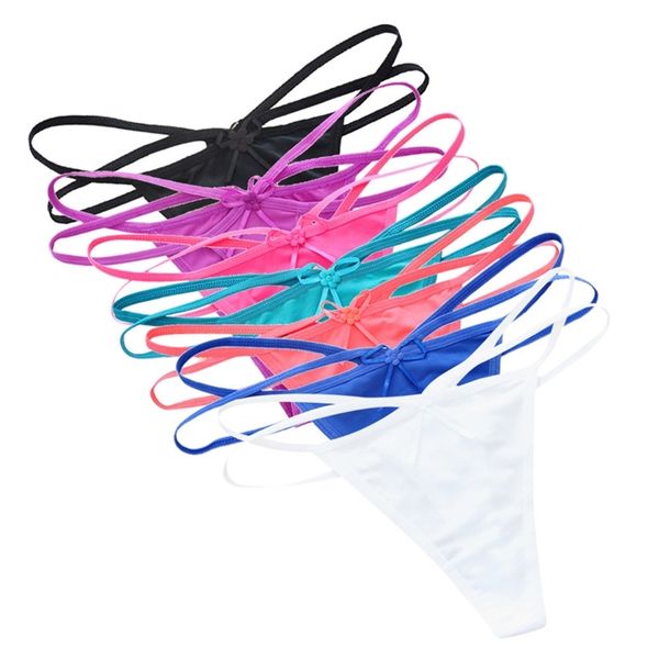 

7pcs/pack thongs on for women panties g-string on mujer bragas lingerie female thong knickers ladies underwear intimo donna 201112, Black;pink