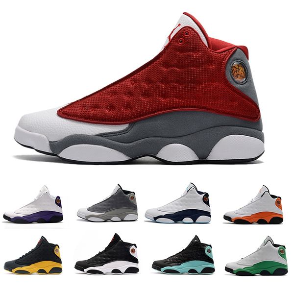 

2020 jumpman 13 13s basketball shoes new red burgundy mesh white deep blue mens trainers sneakers size 13