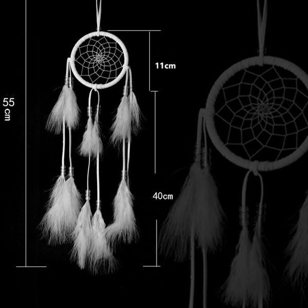 

dream catcher decor with feathers hanging dreamcatcher net india style hourse decoration white