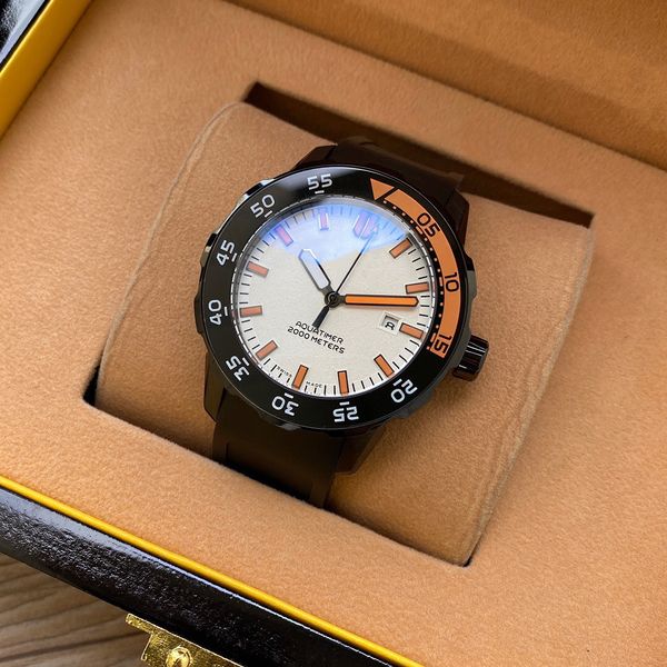 

2020 big men pilot watch aquatimer family joker international wristwatches 8215 movement pilots mens watch d2014, Silver