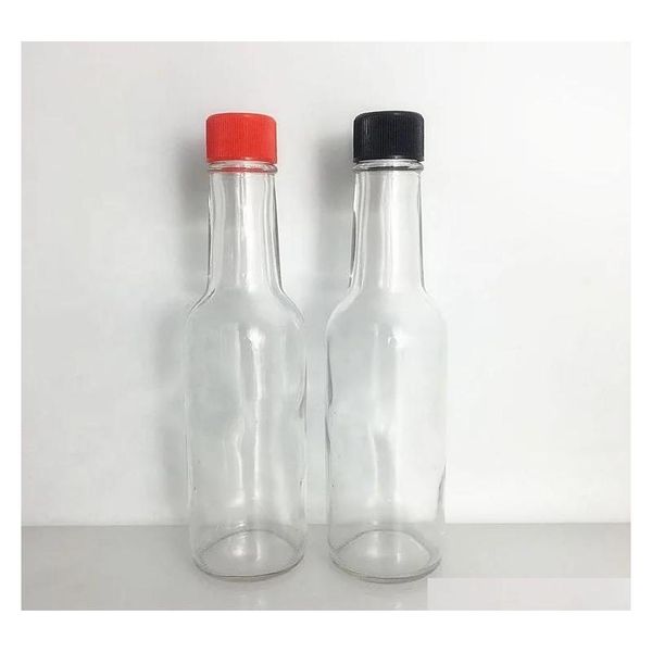 

5oz woozy round glass sauce tomata glass bottles clear glass woozy bottles with dripper inserts 150ml case of 12pcs wi qylzsp bwkf