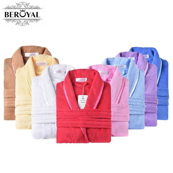 

towel al brand bathrobe 100 cotton bath robe solid dressing gown spa bathrobe pajamas thick long nightgown sleepwear h