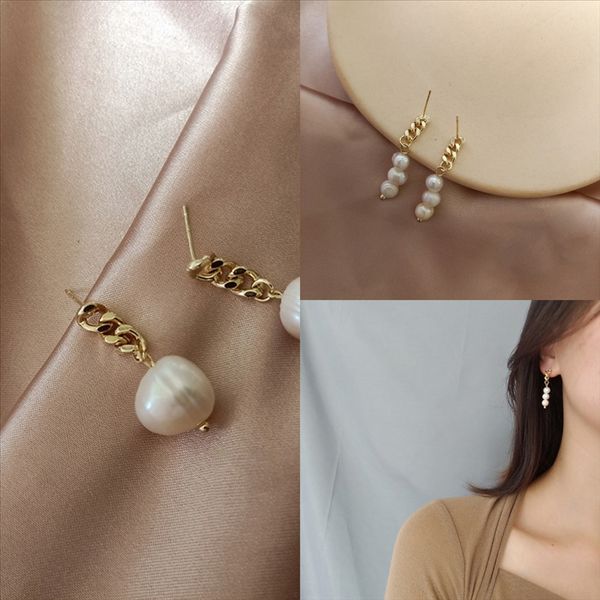 

lfo sterling silver arrived earring simple rainbow bar stud earring long stud to ear arround botton new rhinestone minimal delicate, Golden